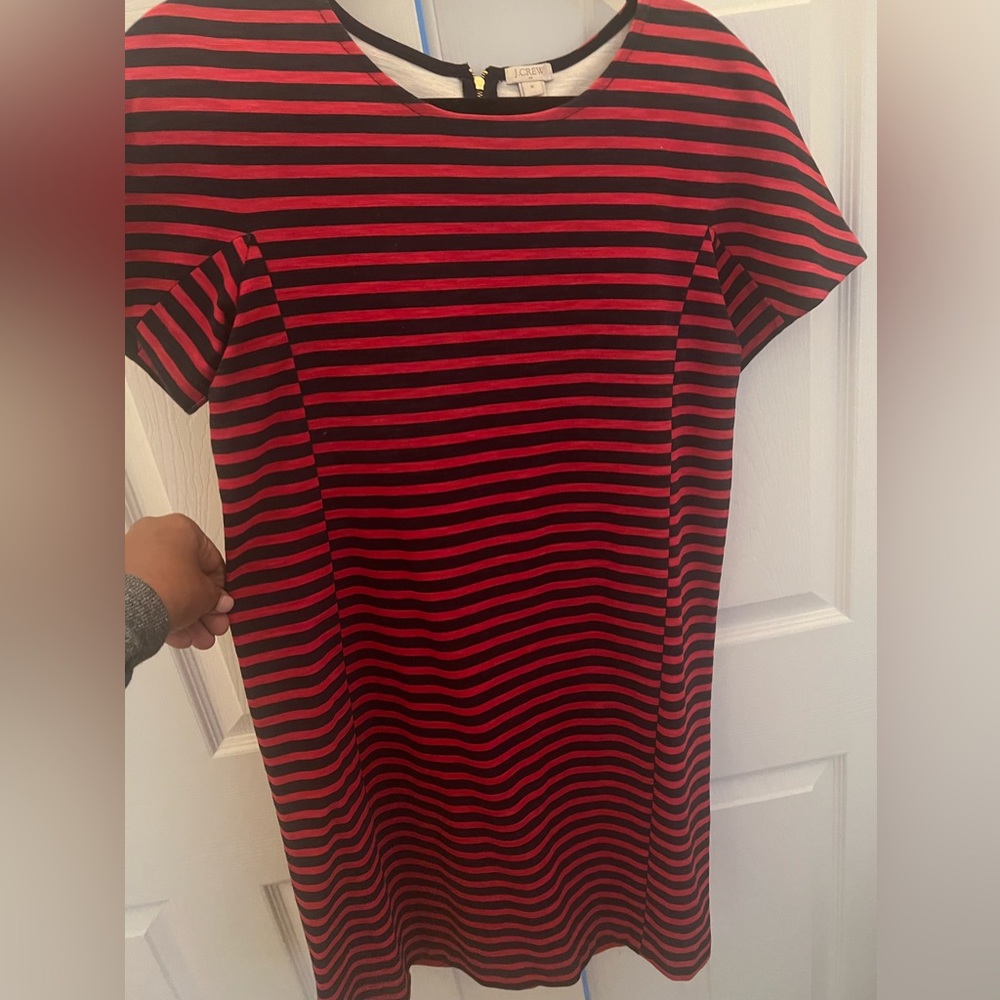 Jcrew red and black dress size M - good condition